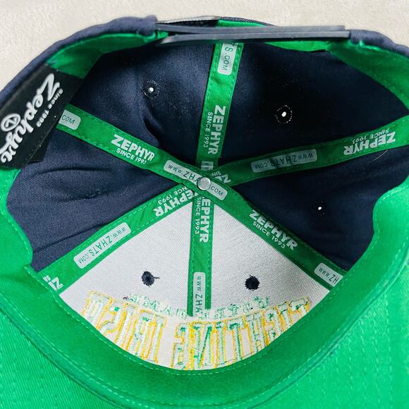 Notre Dame Fighting Irish Hat Cap Men's OSFM Blue Zephyr Snapback Football NCAA - Picture 7 of 7